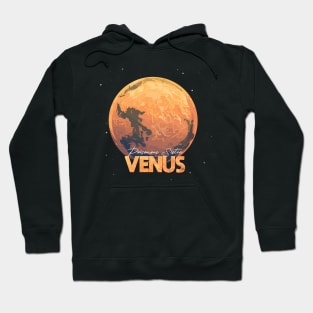 Venus Planet Logo, Astronomy Space Exploration Art Hoodie